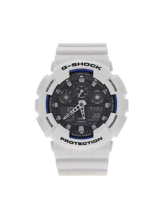 G-Shock G-Shock Zegarek GA-100B-7AER Biały