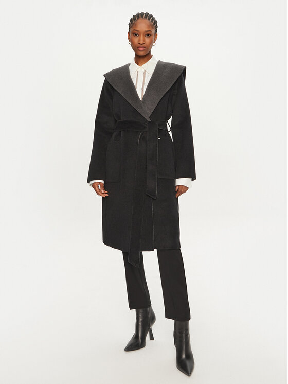 MICHAEL Michael Kors Vlnený kabát 77B6510M22 Sivá Regular Fit