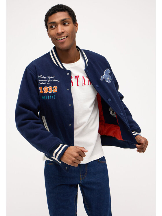 Mustang Mustang Kurtka przejściowa Rigby Dress Niebieski Regular Fit
