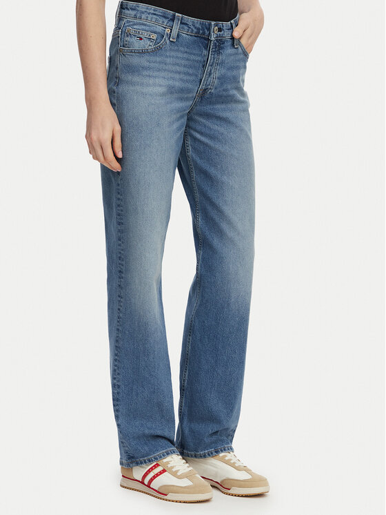 Tommy Jeans Blugi Sophie DW0DW23581 Albastru Straight Fit