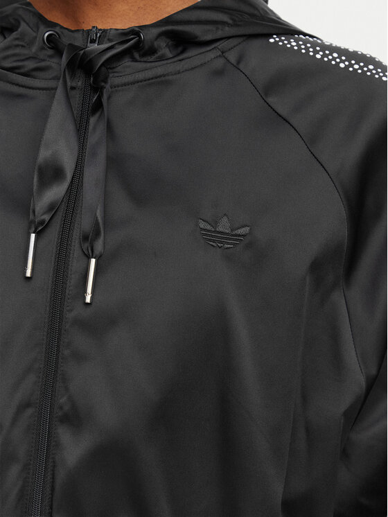 adidas adidas Суитшърт Pearl Cropped KC7864 Черен Loose Fit