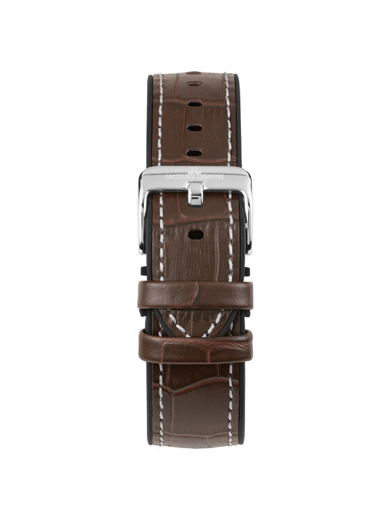 Jacques Lemans Jacques Lemans Zegarek 1-2117B Brązowy