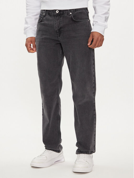 Karl Lagerfeld Jeans Džinsi 240D1100 Pelēks Straight Fit