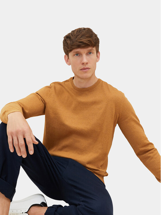 Tom Tailor Tom Tailor Πουλόβερ 1027661 Καφέ Regular Fit