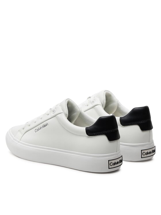 Calvin Klein Calvin Klein Снікерcи Vulcanized Lace Up Lth HW0HW02037 Білий