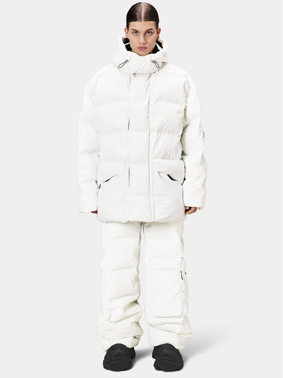 Rains Rains Vatovaná bunda 15050 Biela Regular Fit