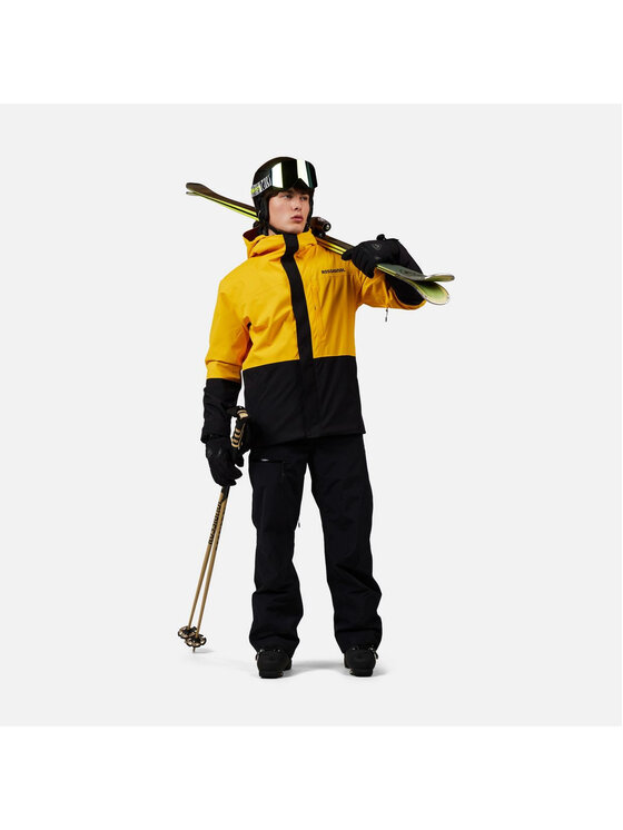 Rossignol Rossignol Spodnie narciarskie Outerlimits Insulated Bib Czarny Relaxed Fit