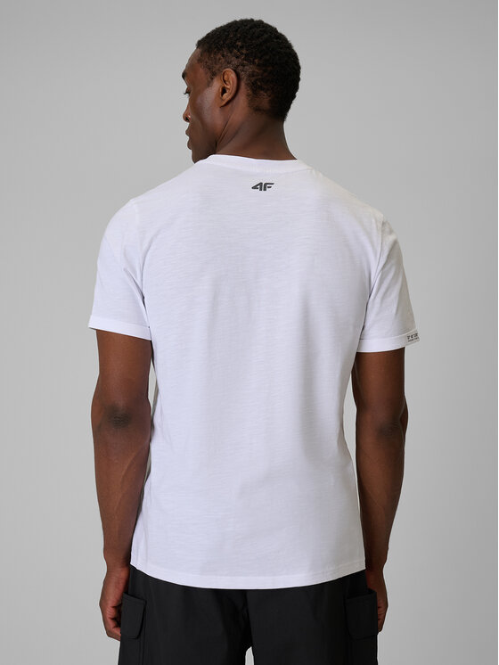 4F 4F T-Shirt TREKKING Biały Regular Fit