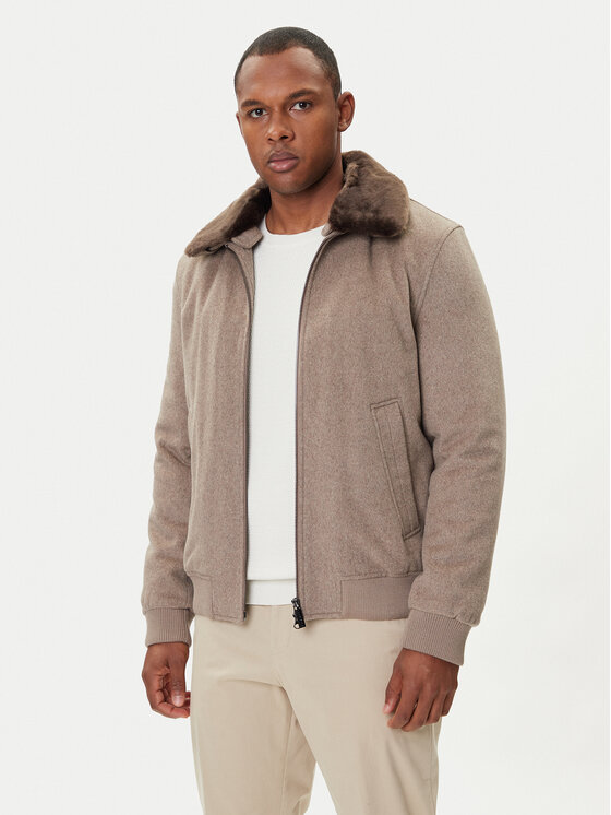 Bugatti Bugatti Преходно яке 872796 81040 Бежов Regular Fit