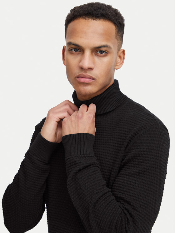 Blend Blend Rollkragenpullover 20717258 Schwarz Regular Fit