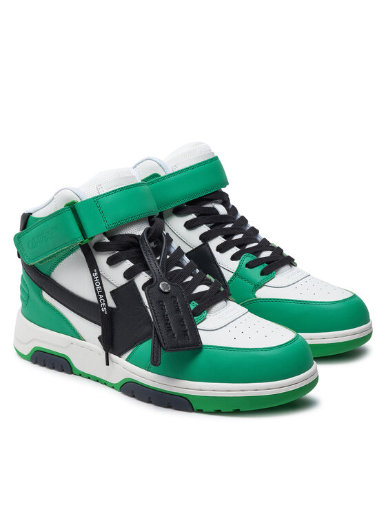 Off-White Off-White Сникърси OMIA259S23LEA0015510 Зелен