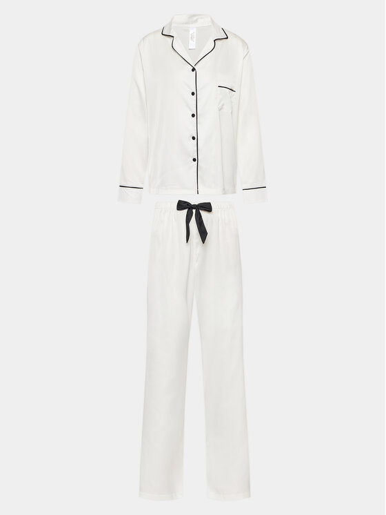 bluebella pyjama claudia 33503-cr blanc regular fit