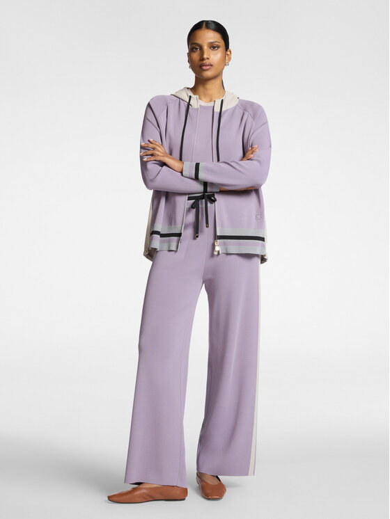 Elena Mirò Elena Mirò Kardigan M547Z000688N0B2 Fioletowy Regular Fit