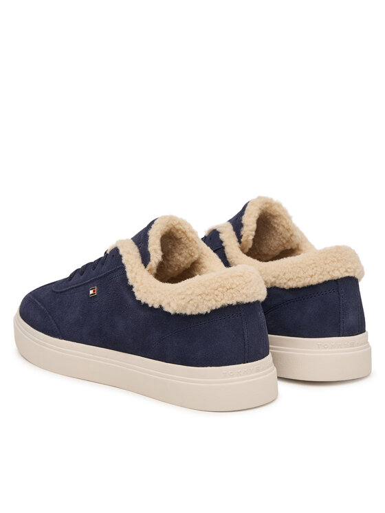 Tommy Hilfiger Tommy Hilfiger Sneakersy Th Chic Cupsole Wl FW0FW09597 Granatowy