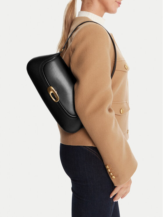 Calvin Klein Geantă Hardware Flap Shoulder Bag LV04F3146G Negru