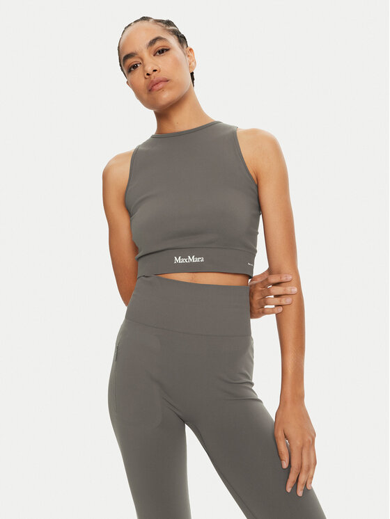 Max Mara Leisure Top Urago 2426366208 Hnedá Slim Fit