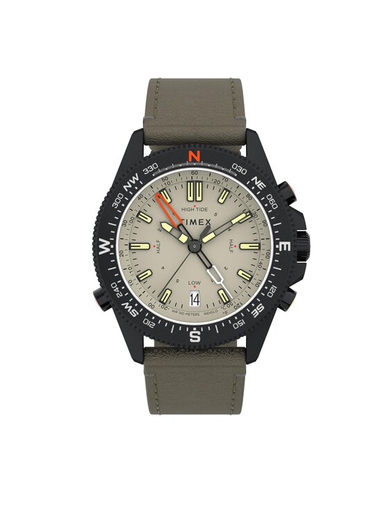 Timex Timex Laikrodis Tide-Temp-Compass 43mm Eco-Friendly Strap TW2V21800 Juoda