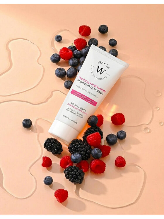 Warda Skincare Warda Skincare Tropical Fruit Fusion Oczyszczająca Maska Z Glinką 50ml Maska do twarzy