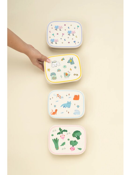 Cotton Cloud Cotton Cloud Lunchbox stalowa śniadaniówka Beżowy