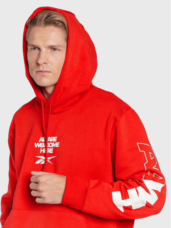 Felpa Classics Football Energy HG1606 Rosso Loose