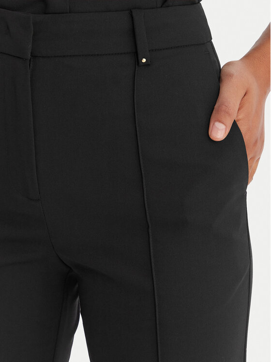 KARL LAGERFELD KARL LAGERFELD Bavlnené nohavice B1W10003 Čierna Straight Leg