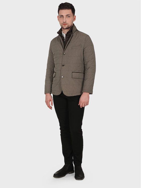 Evenemen Evenemen Kurtka przejściowa VIVERO Brązowy Slim Fit