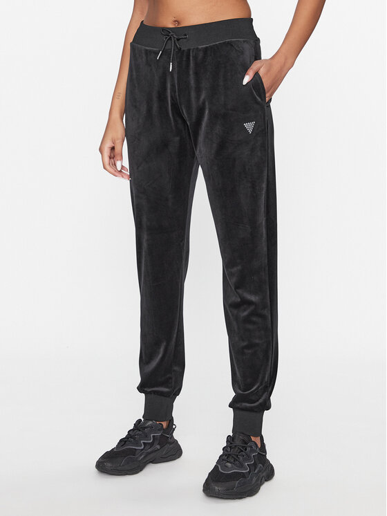 Guess Guess Παντελόνι φόρμας V3BB27 KBXI2 Μαύρο Regular Fit