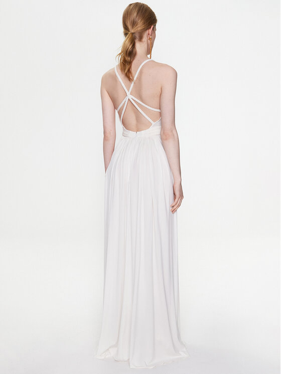 Elisabetta Franchi Elisabetta Franchi Rochie de seară AB-430-32E2-V700 Alb Regular Fit