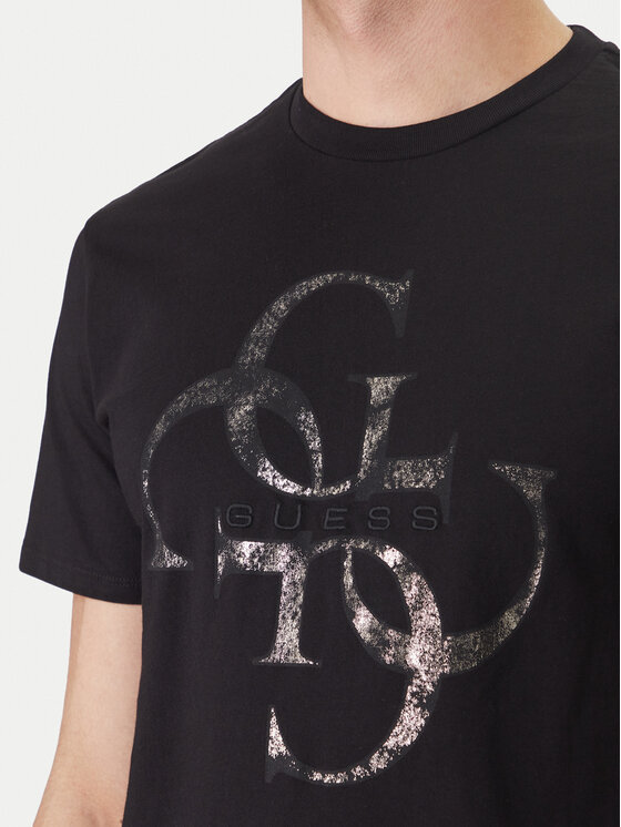 Guess Guess Тишърт M6RI03 I3Z14 Черен Regular Fit