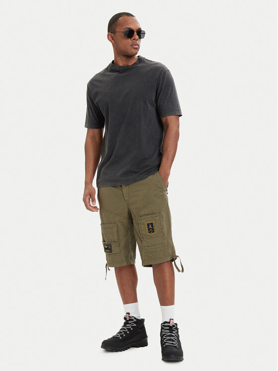 Aeronautica Militare Aeronautica Militare Шорти з тканини 261BE0041UCT01122 Зелений Regular Fit