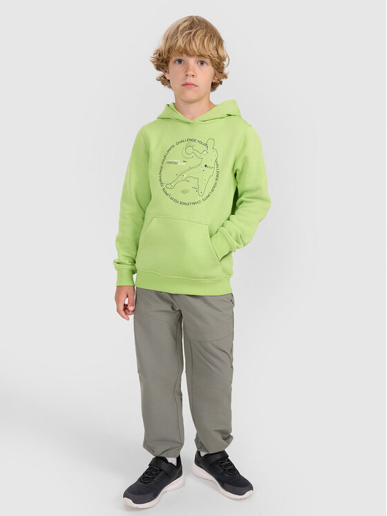 4F 4F Bluza URBAN COMMUTER Zielony Regular Fit