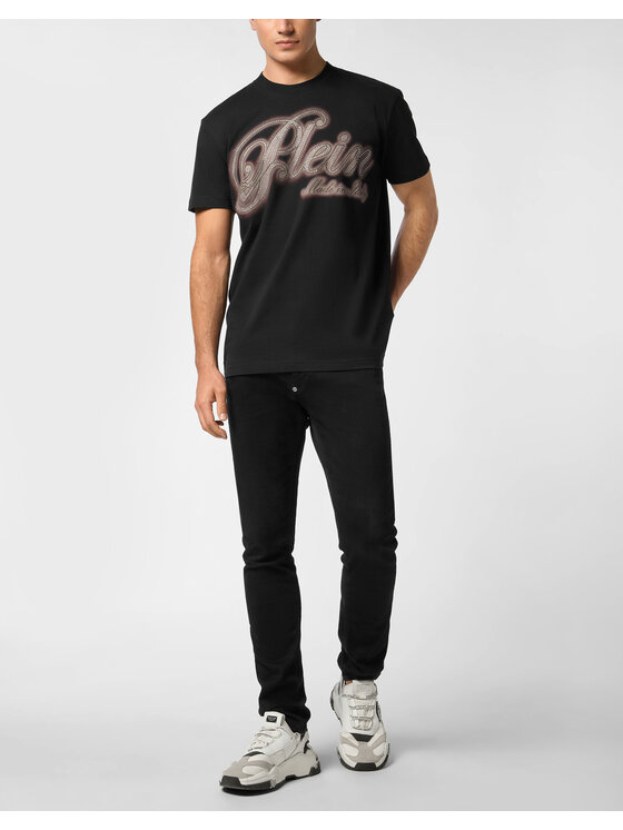 PHILIPP PLEIN PHILIPP PLEIN T-Shirt 27153 Czarny Regular Fit