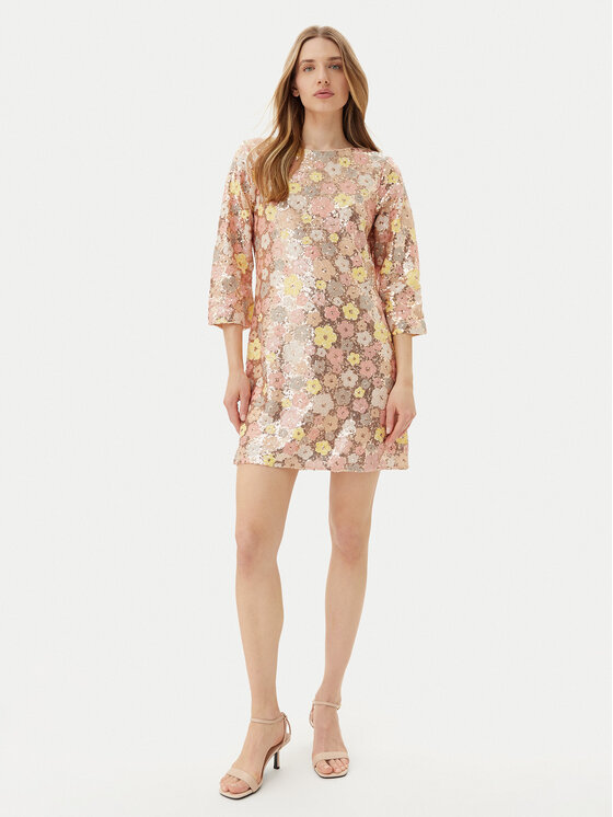 Bruuns Bazaar Bruuns Bazaar Sukienka koktajlowa Alternifolius BBW4520 Kolorowy Regular Fit