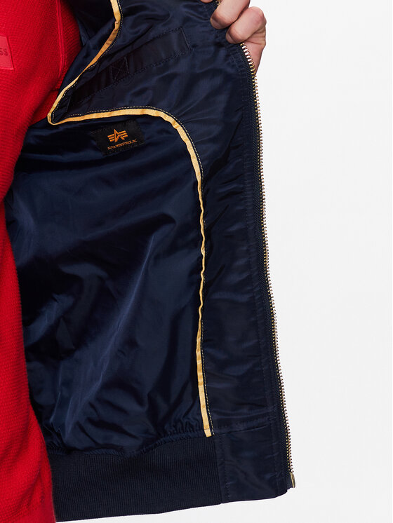 Alpha Industries Alpha Industries Kurtka bomber MA-1 156101 Niebieski Regular Fit