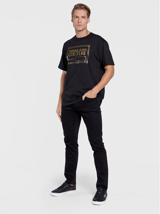 Versace Jeans Couture Versace Jeans Couture Jeansy Austin 73GAB550 Czarny Regular Fit