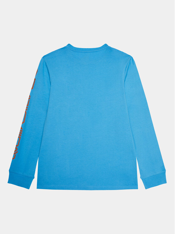 Quiksilver Quiksilver Bluse Omnilogo Tees EQBZT04665 Himmelblau Regular Fit