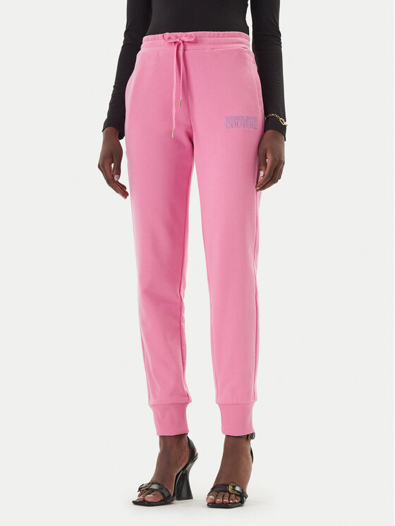 Versace Jeans Couture Pantaloni trening 80HAAT01 CF01T Roz Regular Fit