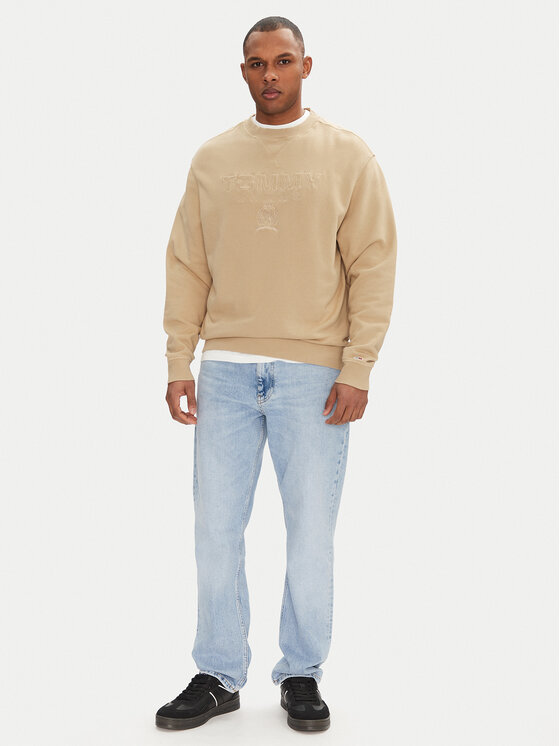 Tommy Jeans Tommy Jeans Džemperis Varsity DM0DM20827 Smėlio Relaxed Fit