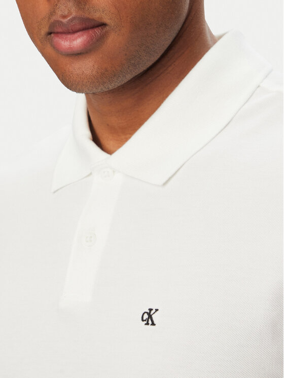 Calvin Klein Calvin Klein Polo marškinėliai LV040EM269 Balta Regular Fit
