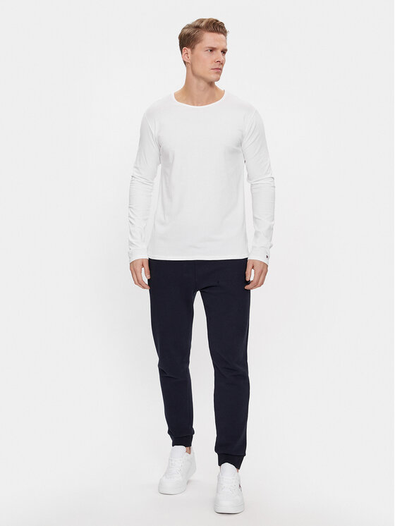 Tommy Hilfiger Tommy Hilfiger Komplet longsleeve UM0UM03022 Biały Slim Fit