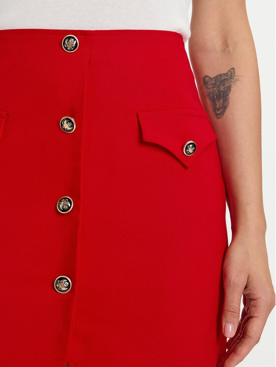 Morgan Morgan Minigonna 252-JADOR.F Rosso Slim Fit