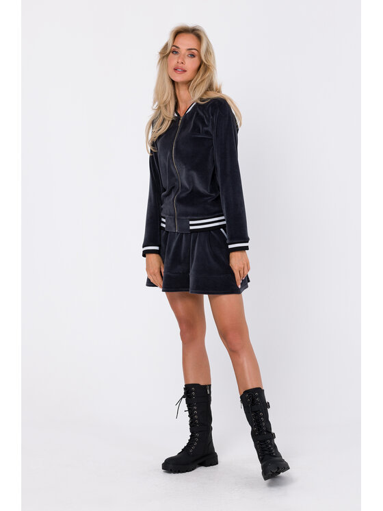 Made of Emotion Made of Emotion Mikina M766 Šedá Modern Fit
