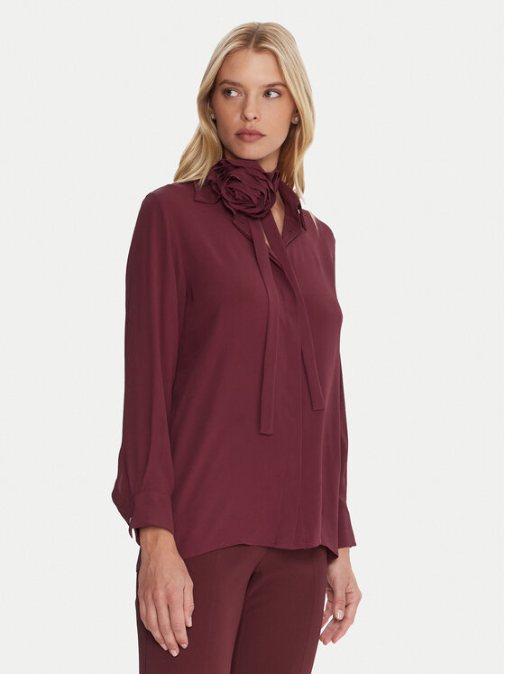 Marella Marella Košulja Cabiria 2523116071 Tamnocrvena Regular Fit