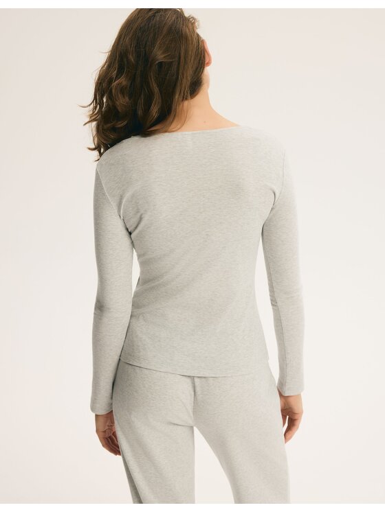 Esotiq Esotiq Piżama 46067 Szary Regular Fit