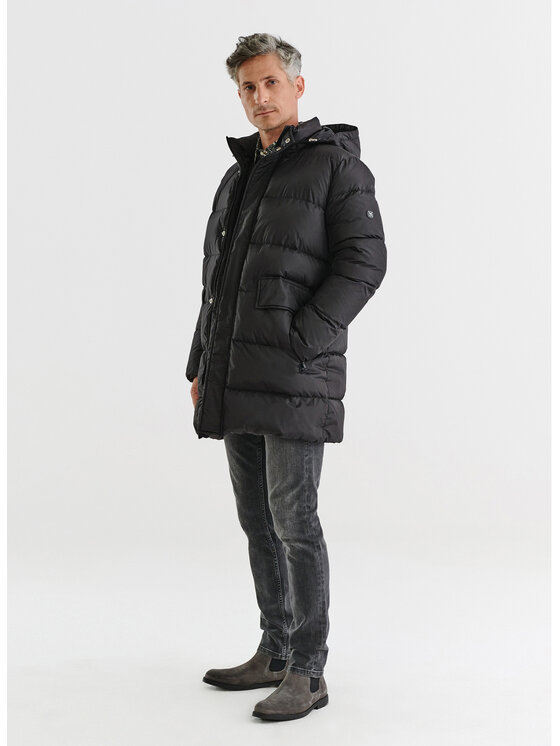 Pako Lorente Pako Lorente Kurtka puchowa P23WF-5X-003 Czarny Regular Fit