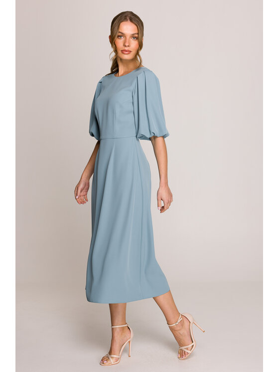 Stylove Stylove Večerní šaty S399 Modrá Premium Fit