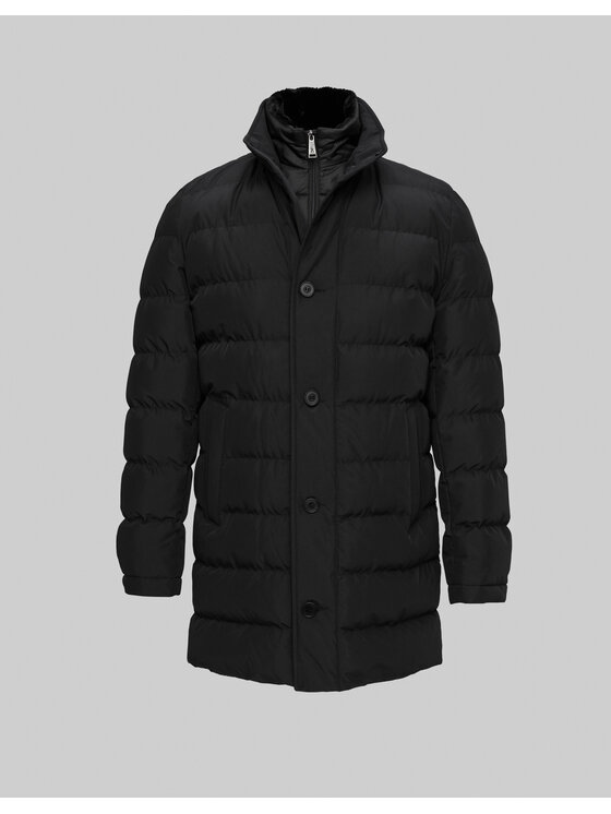 Borgio Borgio Kurtka zimowa camigliano c Czarny Slim Fit