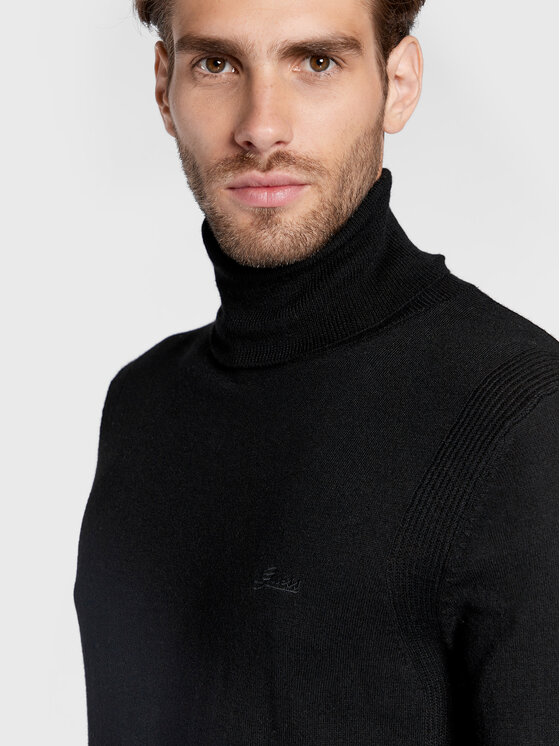 Guess Guess Поло Percival Turtle M2BR08 Z3142 Черен Regular Fit