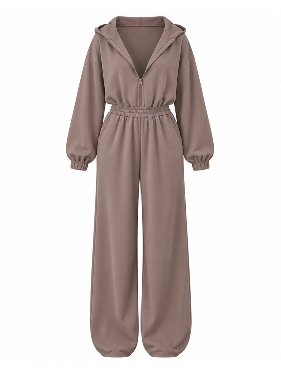 Agatha Studio Agatha Studio Kombinezon A26SS-AB-K06 Brązowy Oversize