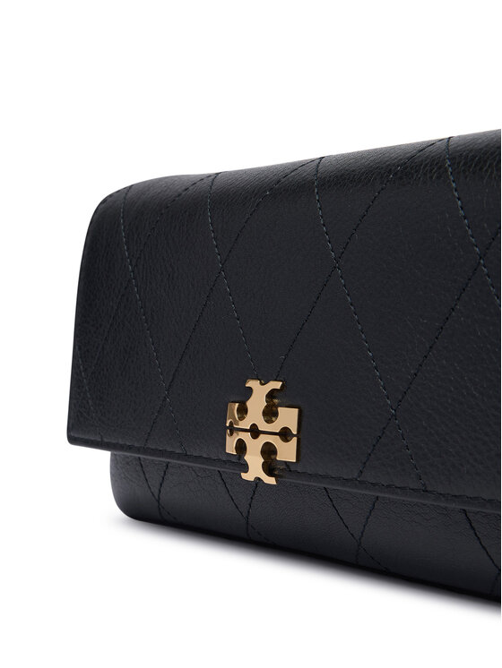 Tory Burch Tory Burch Borsetta Quilted Chain Wallet 186041 Nero